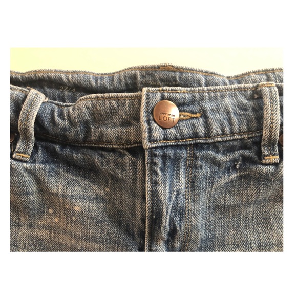 Loft Soft and Distressed Jean / Denim Shorts - Picture 2 of 4